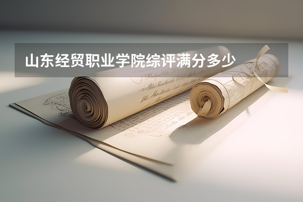 山东经贸职业学院综评满分多少